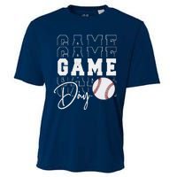 Game Day Vibes Baseball Mom Baseball Life Cooling Performance Crew T-Shirt