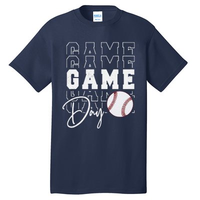 Game Day Vibes Baseball Mom Baseball Life Tall T-Shirt