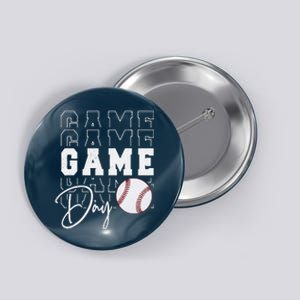 Game Day Vibes Baseball Mom Baseball Life Button