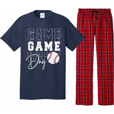 Game Day Vibes Baseball Mom Baseball Life Pajama Set