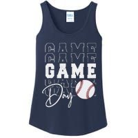 Game Day Vibes Baseball Mom Baseball Life Ladies Essential Tank