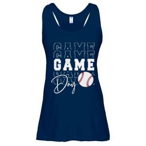 Game Day Vibes Baseball Mom Baseball Life Ladies Essential Flowy Tank