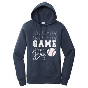 Game Day Vibes Baseball Mom Baseball Life Women's Pullover Hoodie