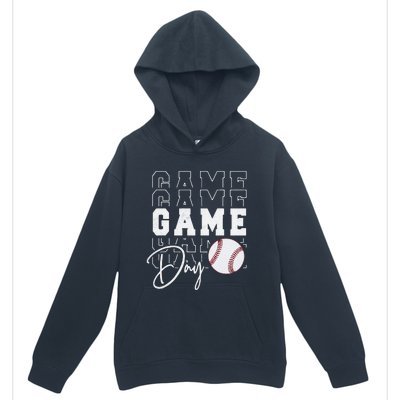 Game Day Vibes Baseball Mom Baseball Life Urban Pullover Hoodie