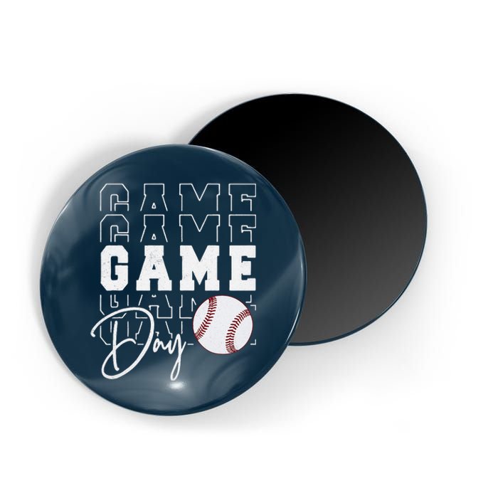 Game Day Vibes Baseball Mom Baseball Life Magnet