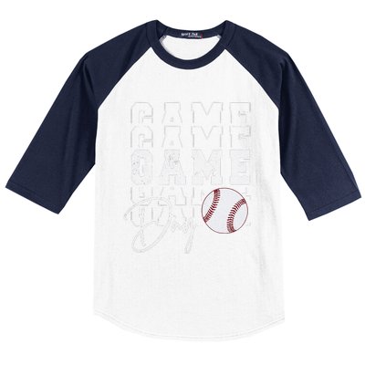 Game Day Vibes Baseball Mom Baseball Life Baseball Sleeve Shirt