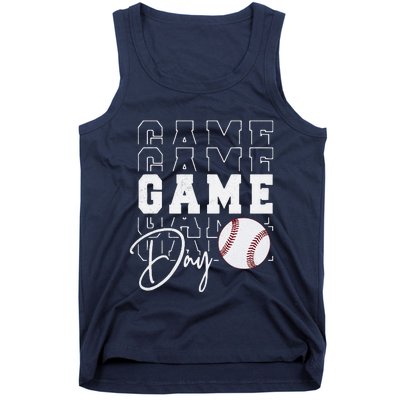 Game Day Vibes Baseball Mom Baseball Life Tank Top