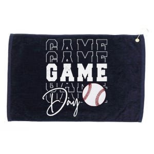 Game Day Vibes Baseball Mom Baseball Life Grommeted Golf Towel