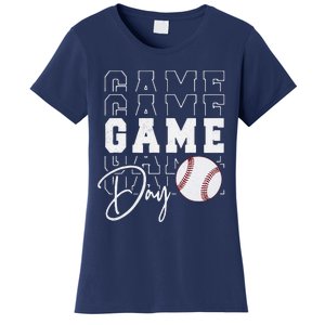 Game Day Vibes Baseball Mom Baseball Life Women's T-Shirt