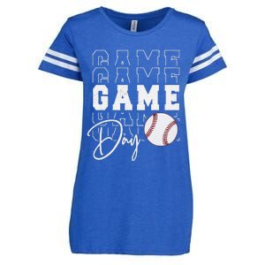 Game Day Vibes Baseball Mom Baseball Life Enza Ladies Jersey Football T-Shirt