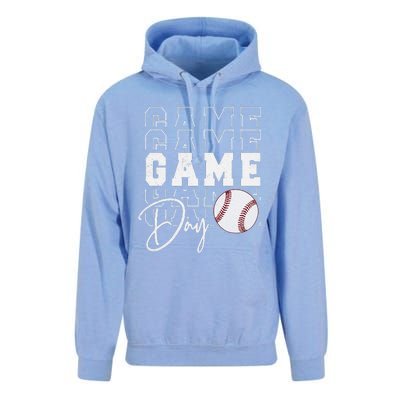 Game Day Vibes Baseball Mom Baseball Life Unisex Surf Hoodie