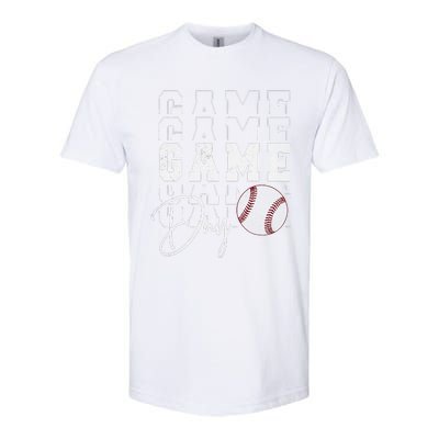 Game Day Vibes Baseball Mom Baseball Life Softstyle CVC T-Shirt