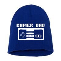 Gamer Dad Video Game Player Gift Funny Retro Vintage Gaming Gift Short Acrylic Beanie