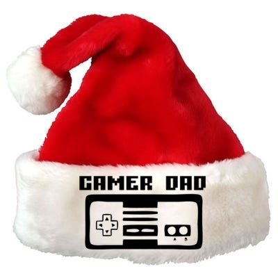 Gamer Dad Video Game Player Gift Funny Retro Vintage Gaming Gift Premium Christmas Santa Hat