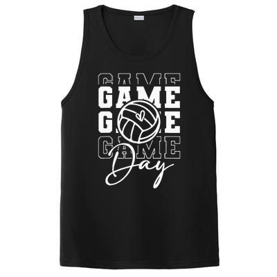 Game Day Volleyball Mom For Womens Game Day Vibes Team Sport PosiCharge Competitor Tank