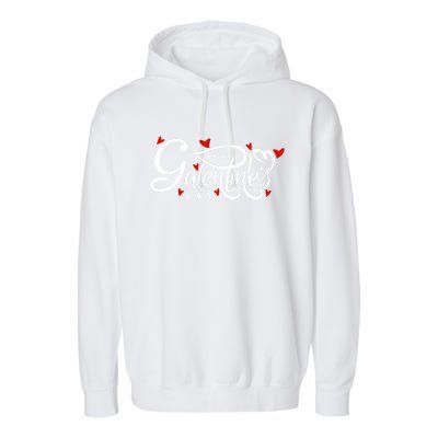 Galentine's Day Valentine's Day Female Friendship Galentines Funny Gift Garment-Dyed Fleece Hoodie