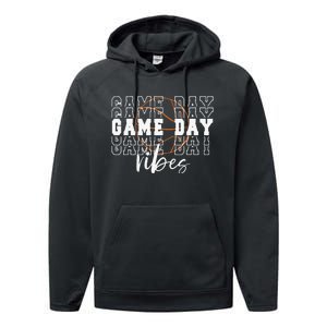 Game Day Vibes Basketball Game Day Performance Fleece Hoodie