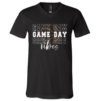 Game Day Vibes Basketball Game Day V-Neck T-Shirt