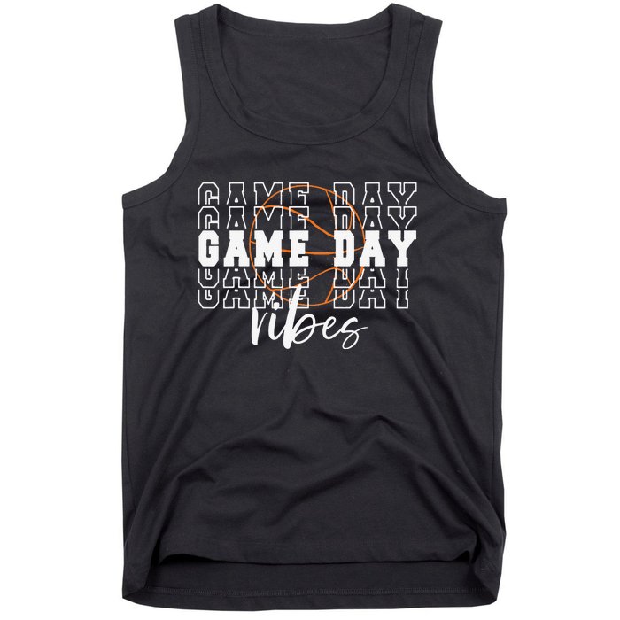 Game Day Vibes Basketball Game Day Tank Top