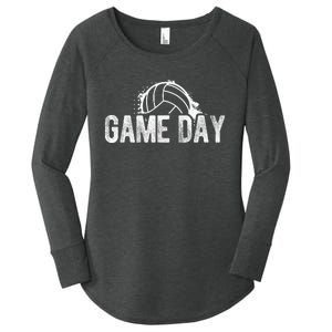 Game Day Volleyball Game Day Athlete Sport Hobby Coach Women's Perfect Tri Tunic Long Sleeve Shirt