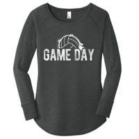 Game Day Volleyball Game Day Athlete Sport Hobby Coach Women's Perfect Tri Tunic Long Sleeve Shirt