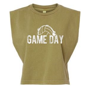 Game Day Volleyball Game Day Athlete Sport Hobby Coach Garment-Dyed Women's Muscle Tee