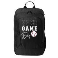 Game Day Vibes Baseball Mom Baseball Life City Backpack