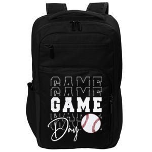 Game Day Vibes Baseball Mom Baseball Life Impact Tech Backpack