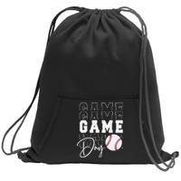 Game Day Vibes Baseball Mom Baseball Life Sweatshirt Cinch Pack Bag