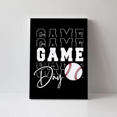 Game Day Vibes Baseball Mom Baseball Life Canvas