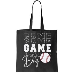 Game Day Vibes Baseball Mom Baseball Life Tote Bag