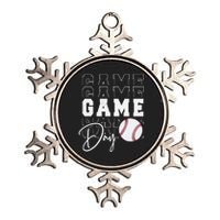 Game Day Vibes Baseball Mom Baseball Life Metallic Star Ornament