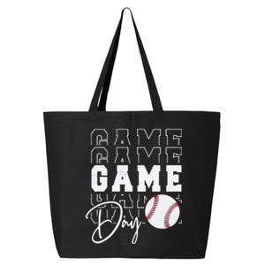 Game Day Vibes Baseball Mom Baseball Life 25L Jumbo Tote