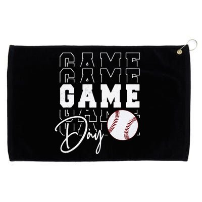 Game Day Vibes Baseball Mom Baseball Life Grommeted Golf Towel