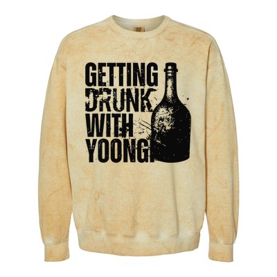 Getting Drunk With Yoongi Suchwita Colorblast Crewneck Sweatshirt