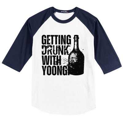 Getting Drunk With Yoongi Suchwita Baseball Sleeve Shirt