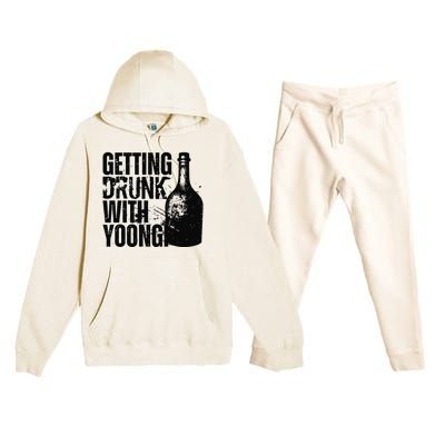 Getting Drunk With Yoongi Suchwita Premium Hooded Sweatsuit Set