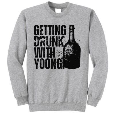 Getting Drunk With Yoongi Suchwita Tall Sweatshirt