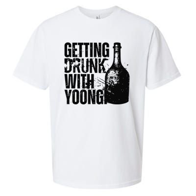 Getting Drunk With Yoongi Suchwita Sueded Cloud Jersey T-Shirt