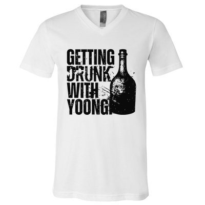 Getting Drunk With Yoongi Suchwita V-Neck T-Shirt