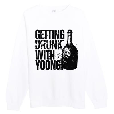 Getting Drunk With Yoongi Suchwita Premium Crewneck Sweatshirt