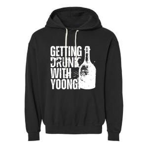 Getting Drunk With Yoongi Suchwita Garment-Dyed Fleece Hoodie