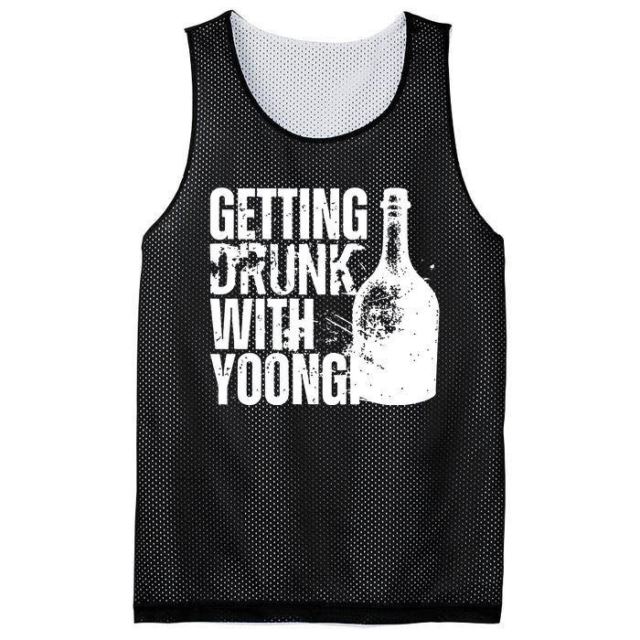 Getting Drunk With Yoongi Suchwita Mesh Reversible Basketball Jersey Tank