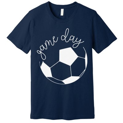 Game Day Women Mom Soccer Premium T-Shirt
