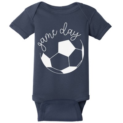 Game Day Women Mom Soccer Baby Bodysuit