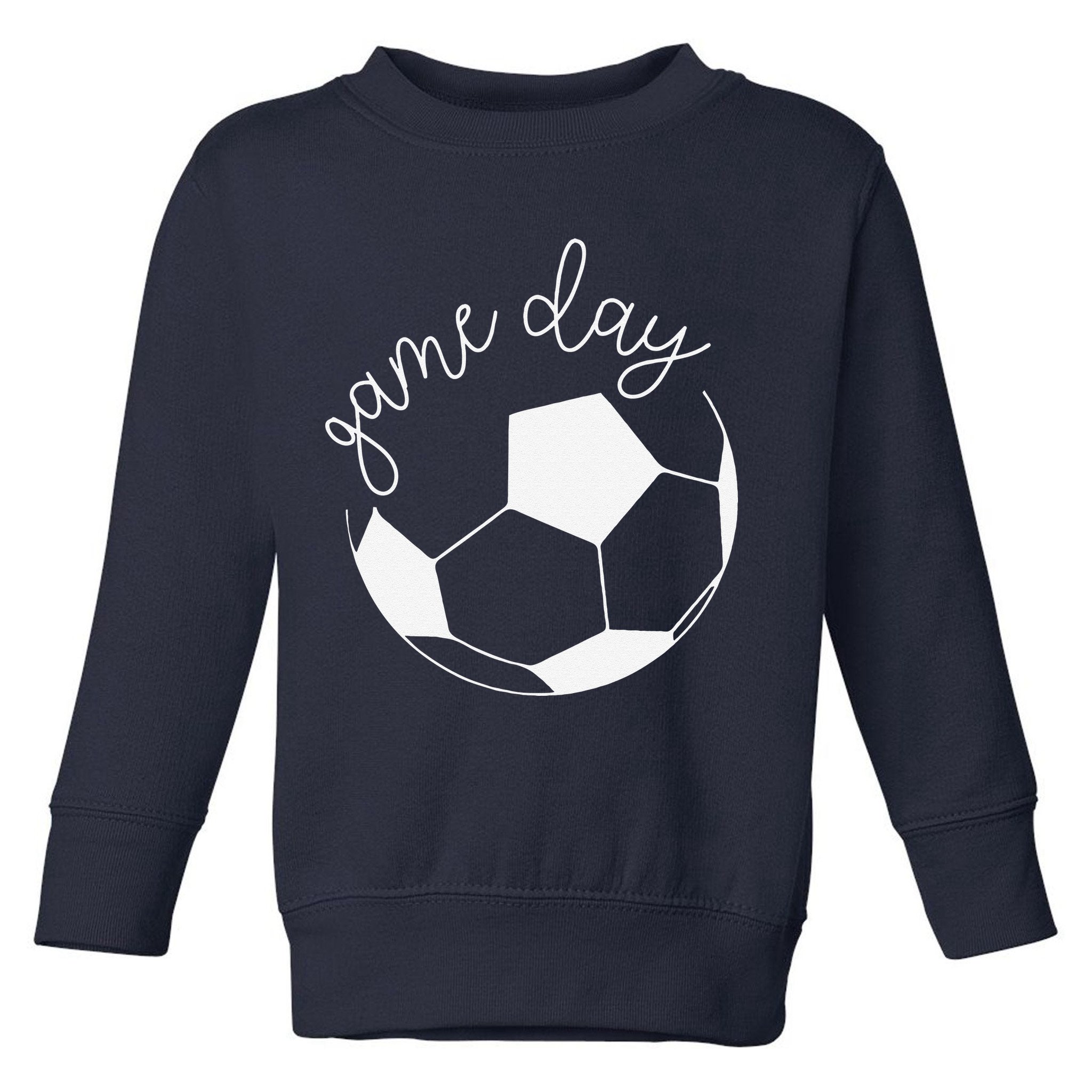 Game Day Women Mom Soccer Toddler Sweatshirt