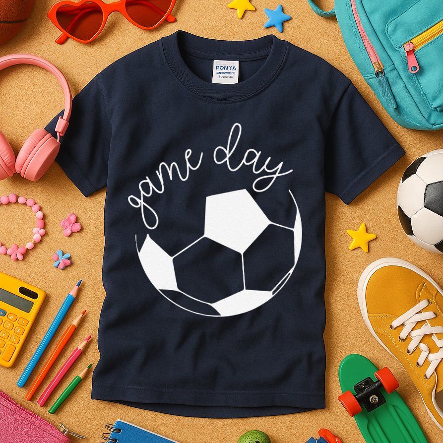 Game Day Women Mom Soccer Kids T-Shirt