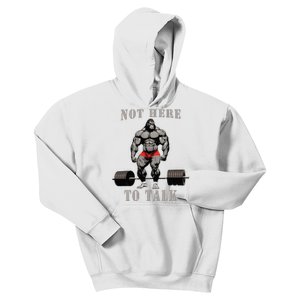 Gorilla Dumbbell Workout Gym Gorilla Bodybuilder Ape Kids Hoodie