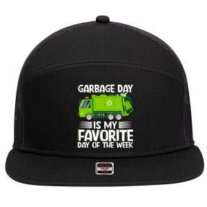 Garbage Day Waste Management Costume For 7 Panel Mesh Trucker Snapback Hat