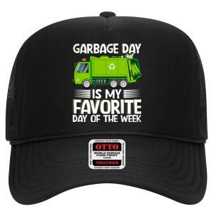 Garbage Day Waste Management Costume For High Crown Mesh Back Trucker Hat